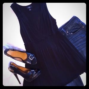 Black rayon top, Mossimo, size M